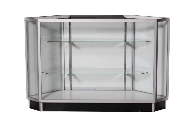 Corner Extra vision Aluminum showcase