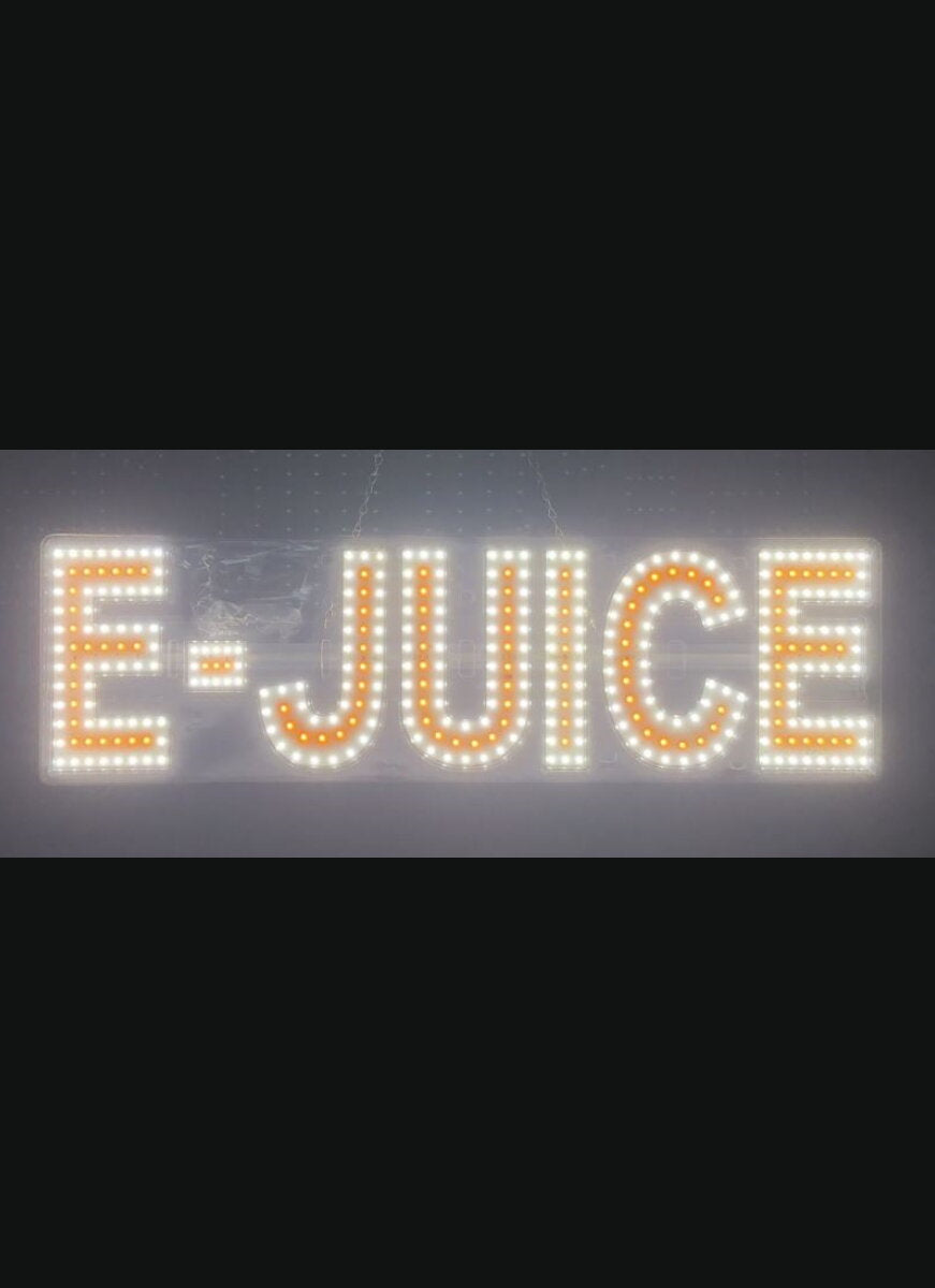 E-JUICE LED Sign