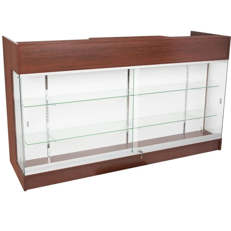 Economy Ledge Top Counter/ Glass Display Case 6'