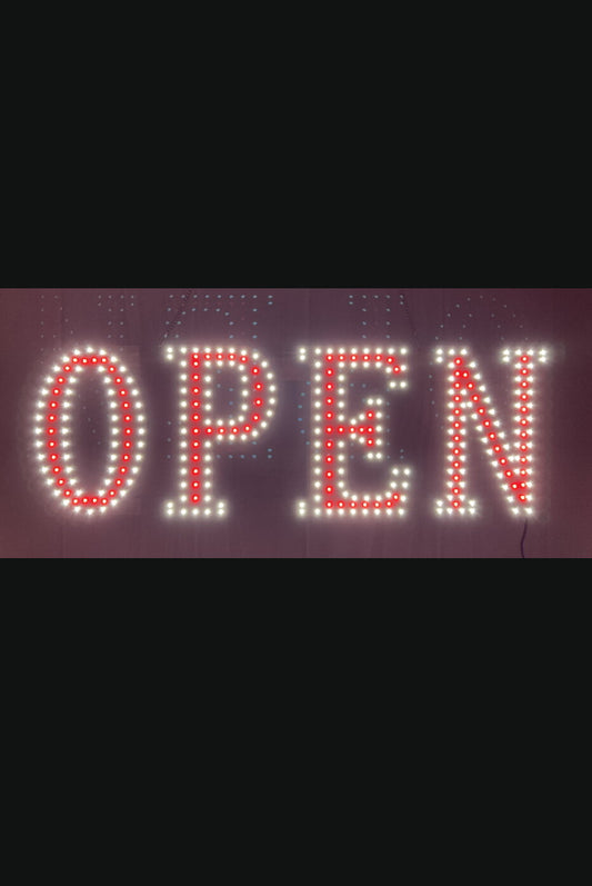 LED OPEN Sign Red