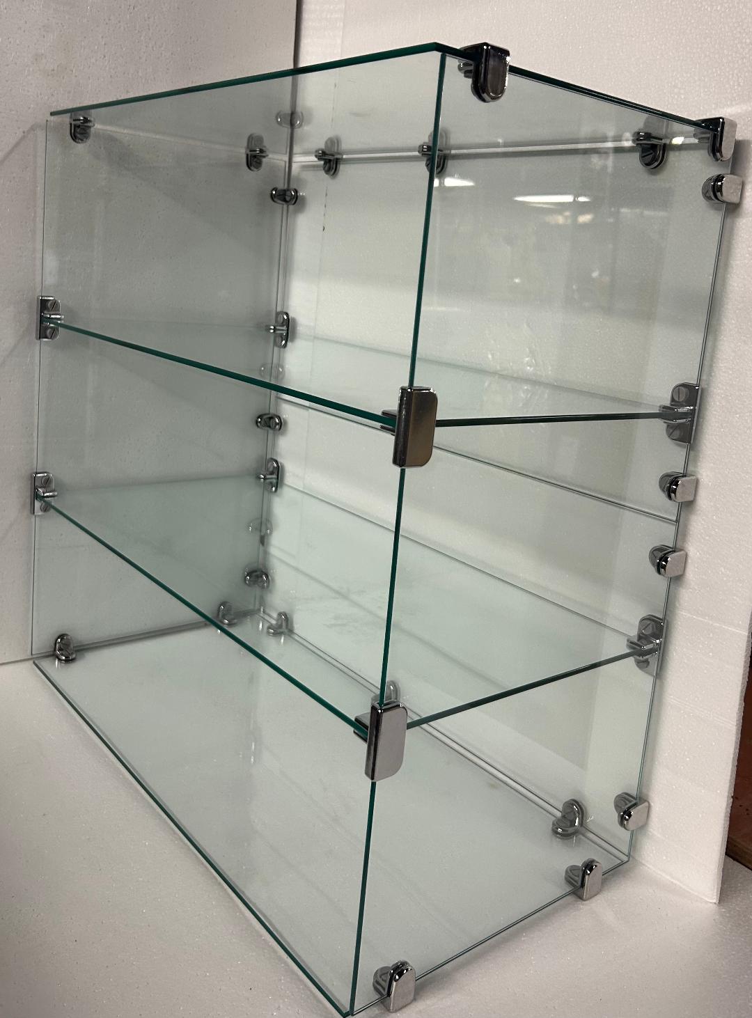 Counter Top Glass Display Case 2'L x 2'H x 12"W