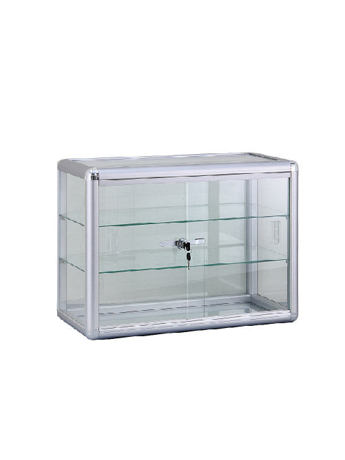 Radius Counter Top Glass Display Cases 24"L x 12"w x 18"h