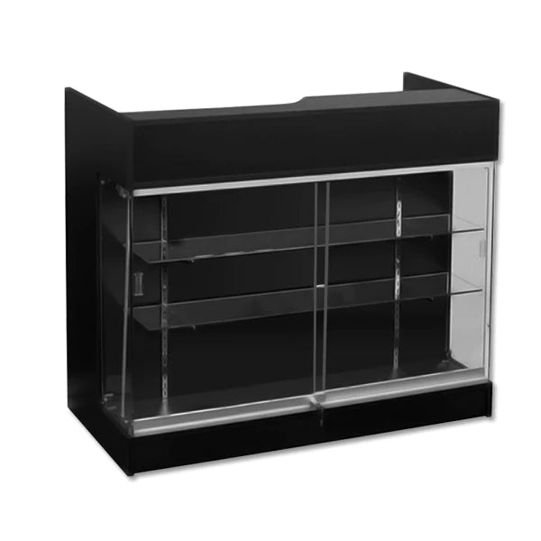 Economy Ledge Top Counter/ Glass Display Case 4' L