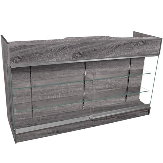 New Color Ledge Top Counter/Showcase Front Rustic Gray