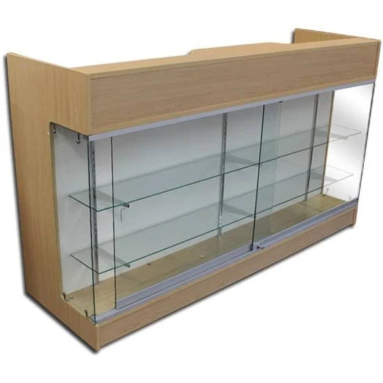 Economy Ledge Top Counter/ Glass Display Case 6'