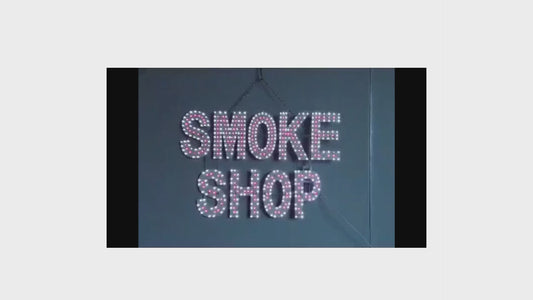 LED SMOKE SHOP SPARKLING SIGN