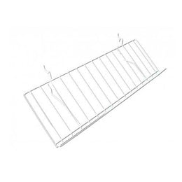 Gridwall/Slatwall/Pegboard Wire Shelf 6.5"D X 23"L With 2" Lip (5 PER BOX)