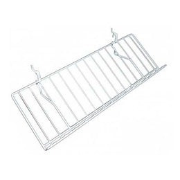 Gridwall/Slatwall/Pegboard Wire Shelf 10"D X 23"L With 2" Lip (5 PER BOX)