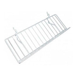 12"D X 23"L Slatwall/ Gridwall/ Pegboard Wire Shelf With 2" Lip P.O.P. Display (5 PER BOX)