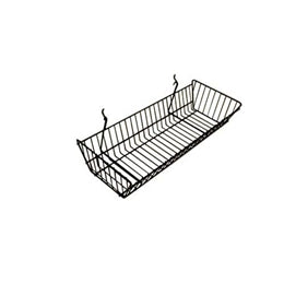Slatwall/Gridwall/Pegboard Wire Basket 24" L X 10" D X 5" H