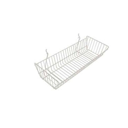 Slatwall/Gridwall/Pegboard Wire Basket 24" L X 10" D X 5" H