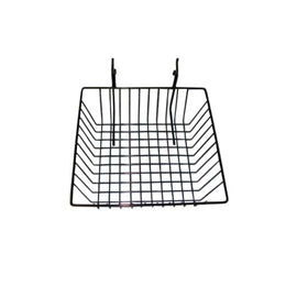 Slatwall/Gridwall/Pegboard Wire Basket 12" L X 12" D X 4" H