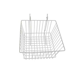 Slatwall/Gridwall/Pegboard Wire Basket 12" L X 12" D X 8" H