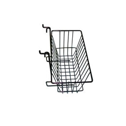 Slatwall/Gridwall/Pegboard Wire Basket 12" L X 6" D X 6" H