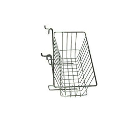 Slatwall/Gridwall/Pegboard Wire Basket 12" L X 6" D X 6" H