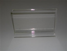 Horizontal Plexi Card Holder Bottom Load 3-1/2"H*5-1/2"W