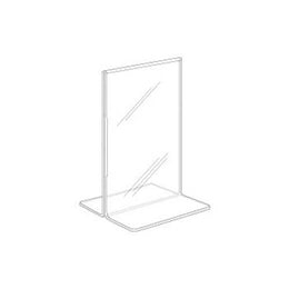 Vertical Plexi Card Holder Bottom Load 11" H*7" W