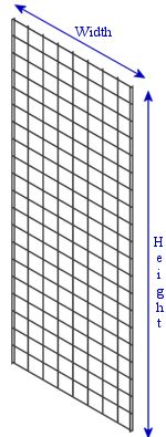 Grid Panel-2'x6'-