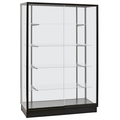 Aluminum Wall Showcase/ Trophy Case Black