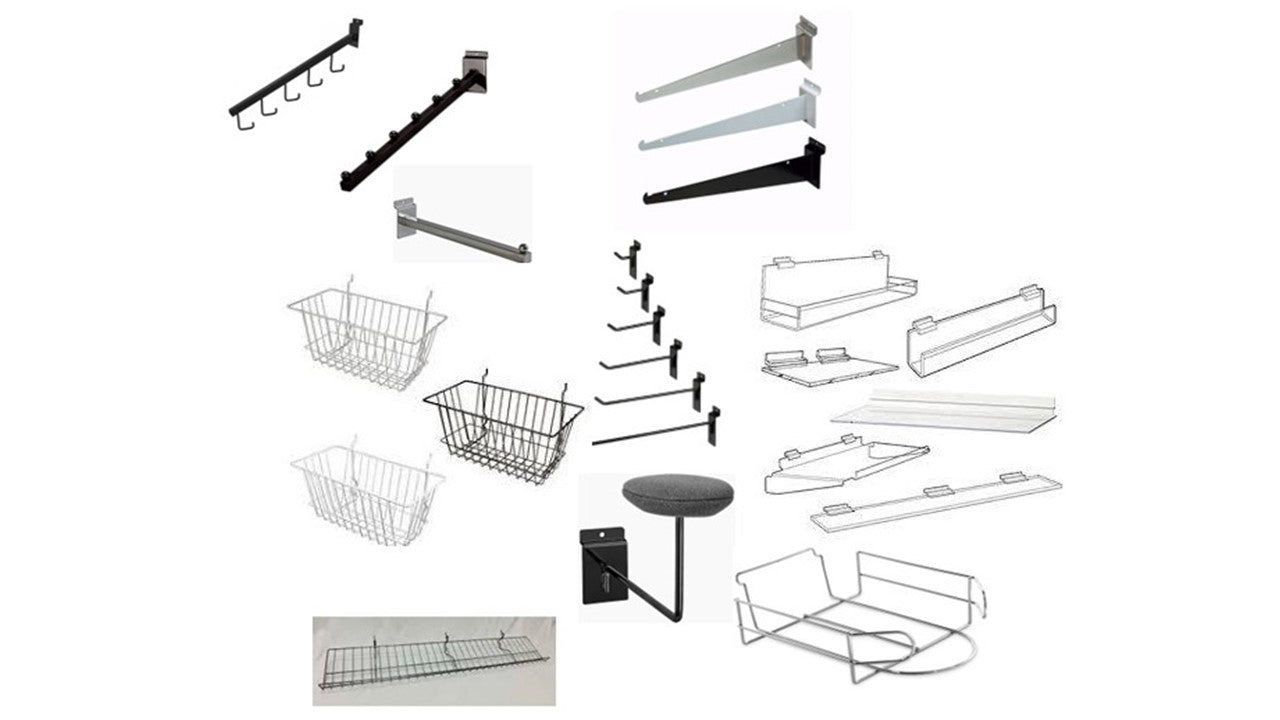 Slatwall Hardware – Priceless Store Fixtures