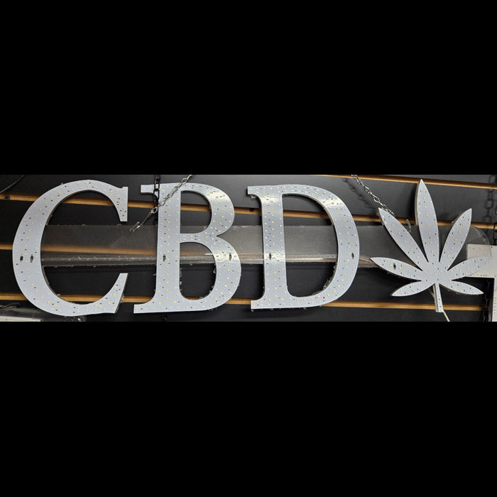 LED CBD LEAF SIGN