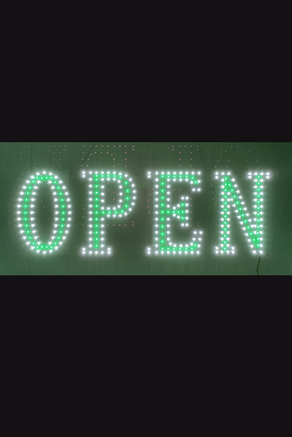 LED OPEN Sign Green – Priceless Store Fixtures