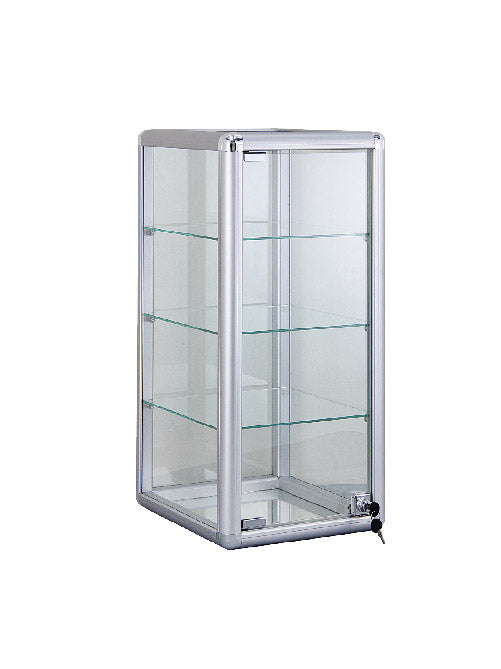 Radius Counter Top Glass Display Cases 14"L x 12"w x 27"h