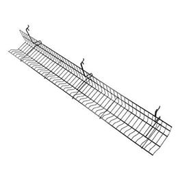 4 Ft long Slatwall/ Gridwall/ Pegboard Wire Video/CD/DVD Shelf With 5 Dividers ( 10 PER BOX)